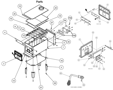 Diagram Diagram and Parts List for TR008  US Stove Company Heating Stove